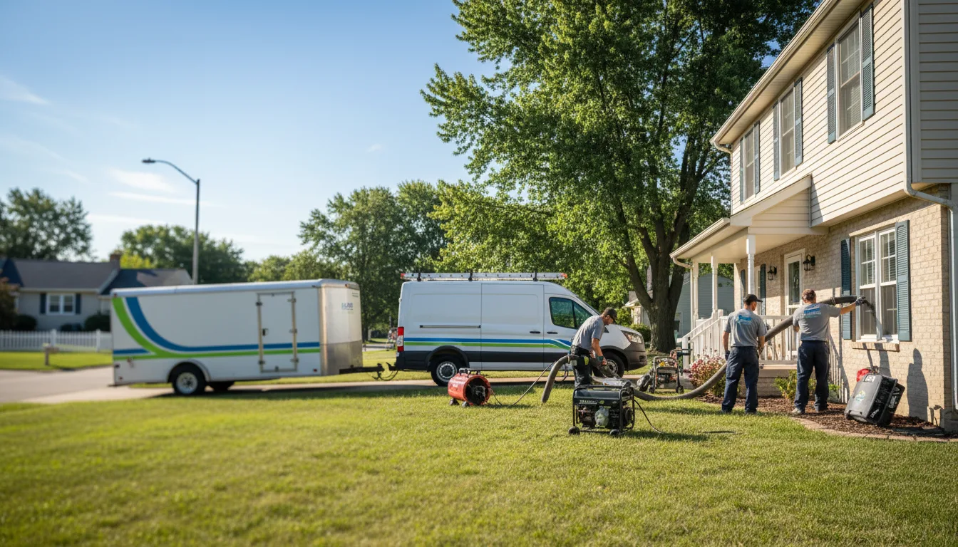 Flooded Basement Restoration And Cleanup With Repair in Bradley, IL near me